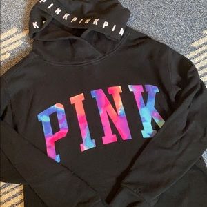 PINK watercolor pullover hoodie